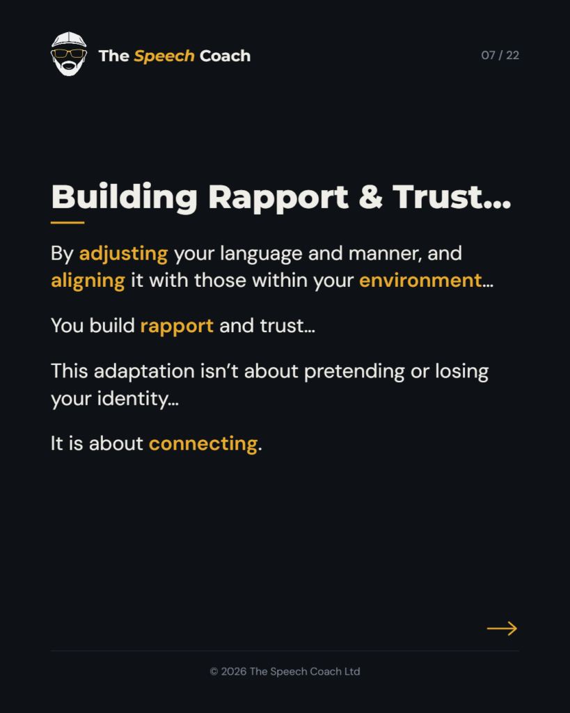 The Speech Coach: Code Switching: The Art of Adaptable Communication