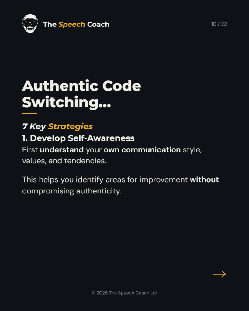 The Speech Coach: Code Switching: The Art of Adaptable Communication