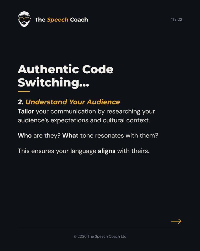The Speech Coach: Code Switching: The Art of Adaptable Communication
