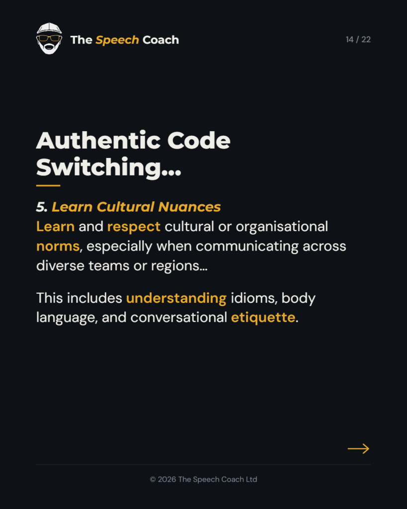 The Speech Coach: Code Switching: The Art of Adaptable Communication