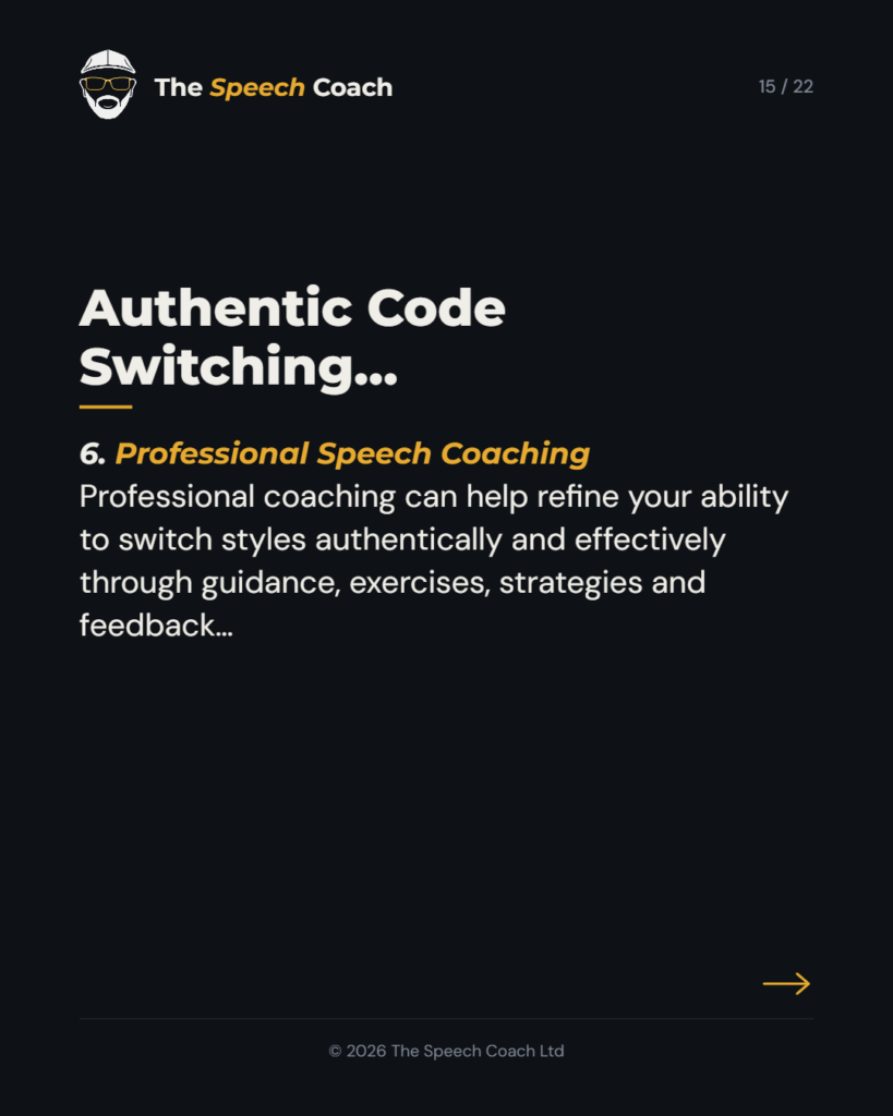 The Speech Coach: Code Switching: The Art of Adaptable Communication