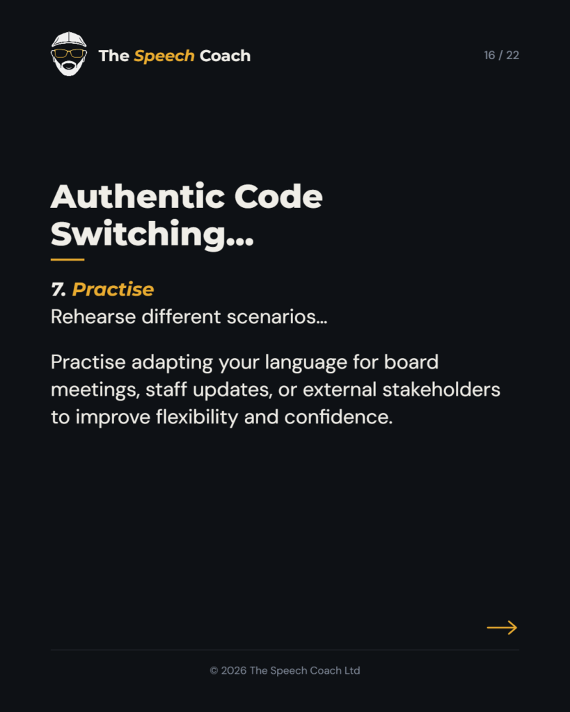 The Speech Coach: Code Switching: The Art of Adaptable Communication