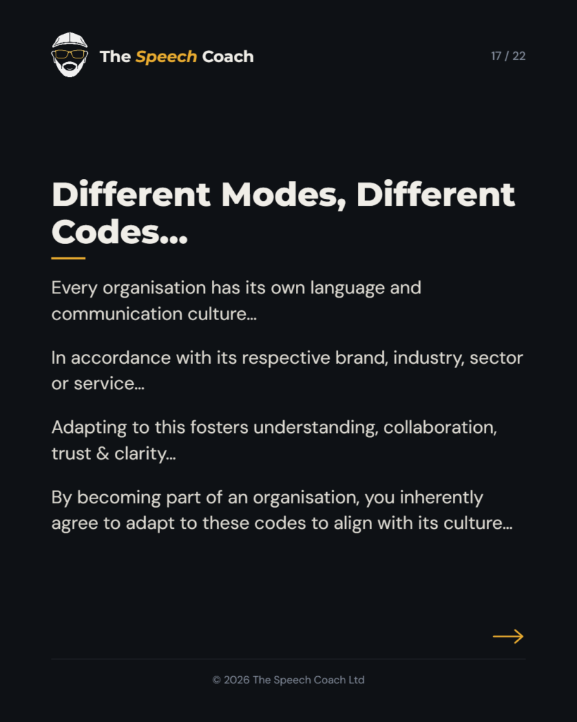The Speech Coach: Code Switching: The Art of Adaptable Communication