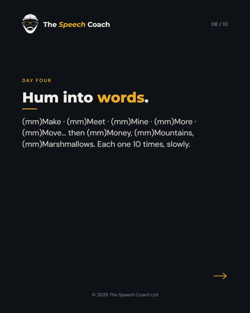 The Speech Coach: Humming: Re-enabling Your Voice