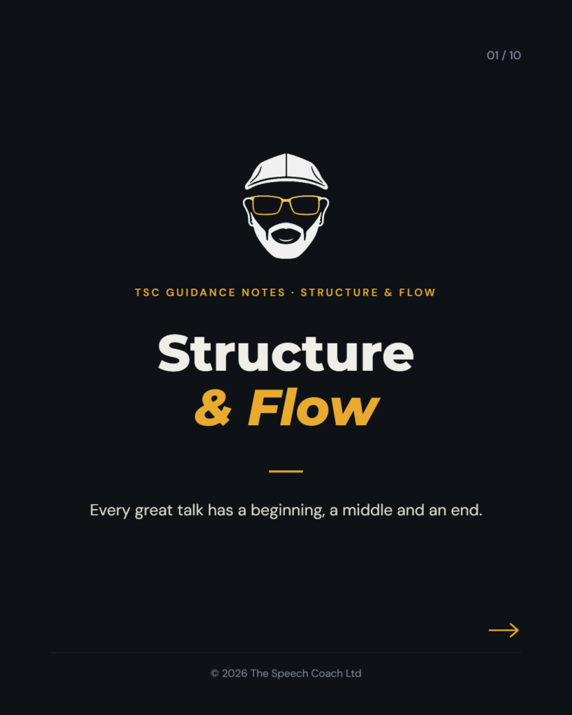 The Speech Coach: Scripting: Structure and Flow
