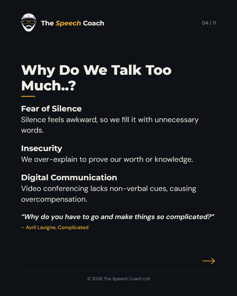 The Speech Coach: Verbosity: Are You Saying Too Much?